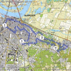 topo kaartje Nijmegen